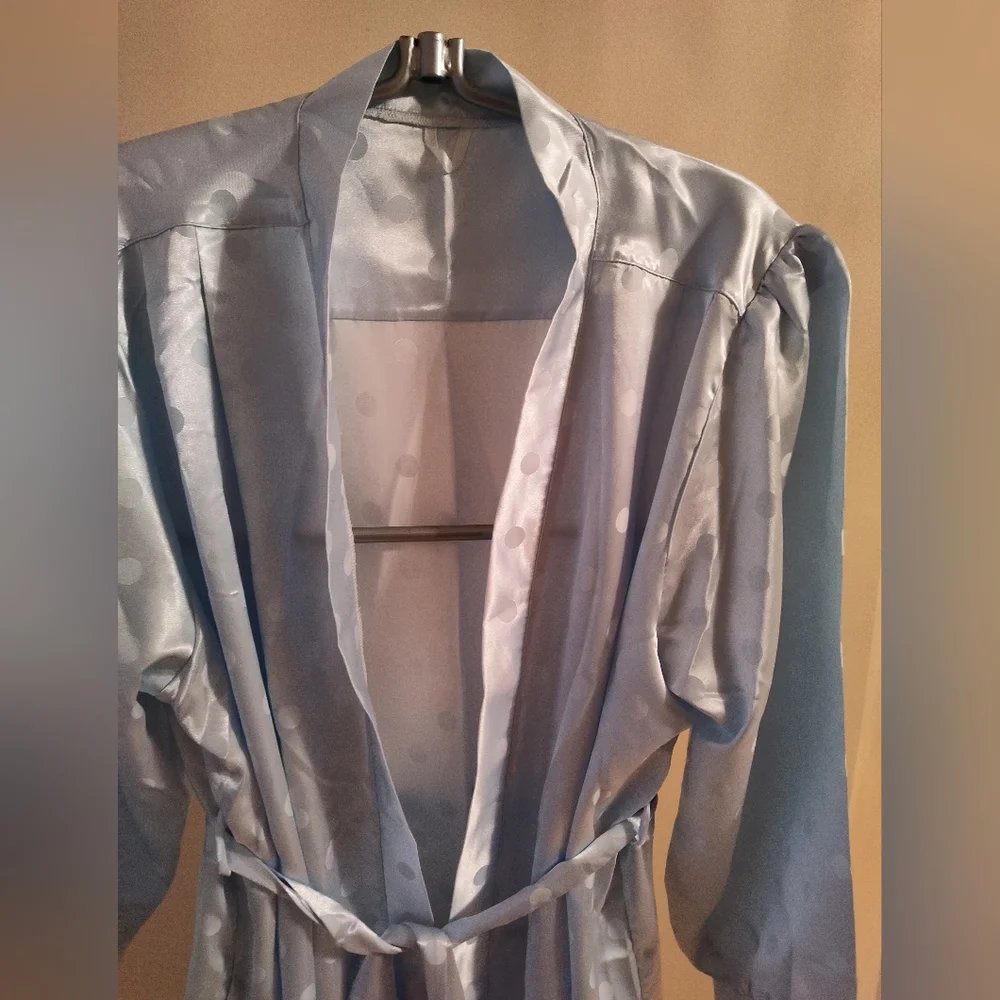 NWOT silky polkadot robe - Picture 3 of 5